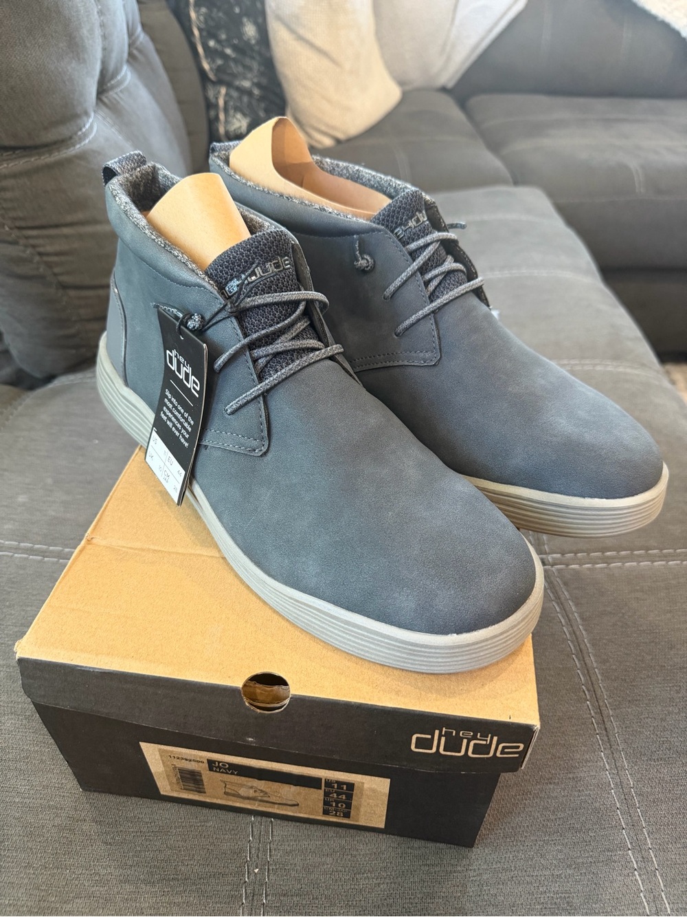 Hey Dude Grey Chukka Boots for Men